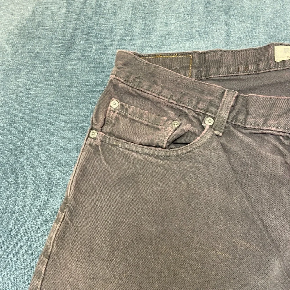 Levi's 505 Jeans Mens 38x30 Gray Denim Cotton Mid Rise Relaxed Fit Straight Leg